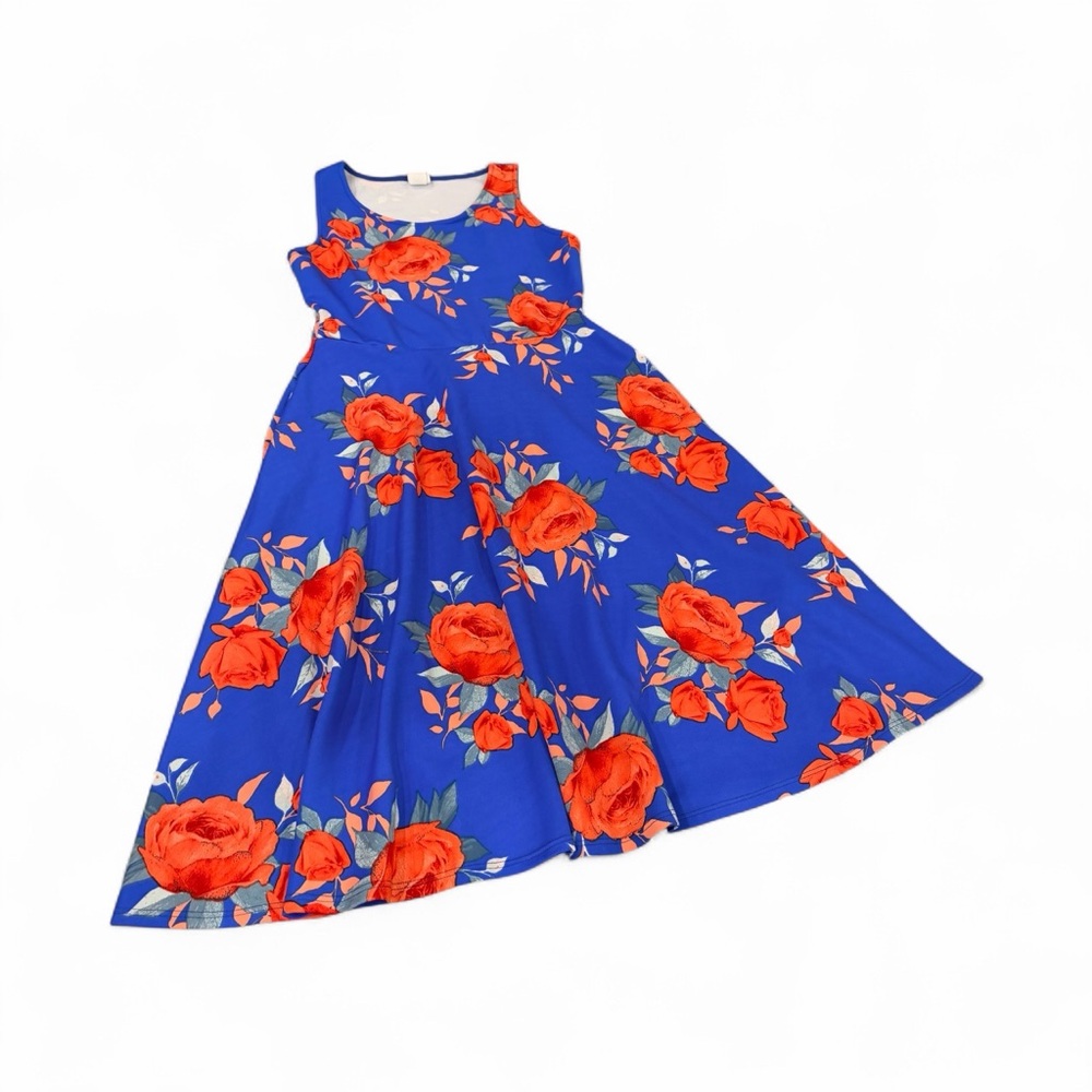 Floral Blue Agnes Dora Dress